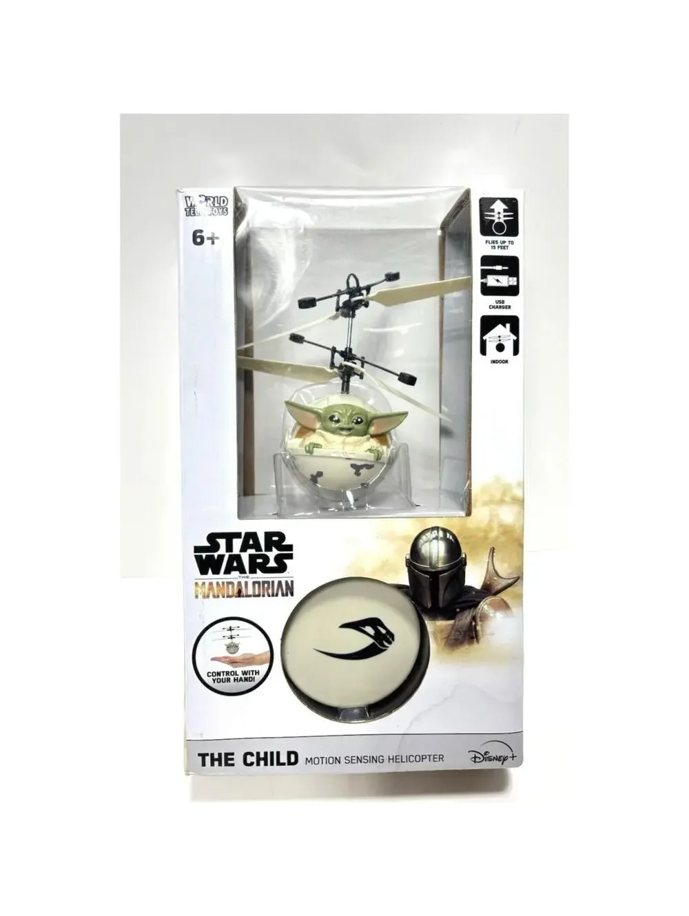 Star Wars The Mandalorian Small Hand Hovering Toy for Kids, New, Box Damaged